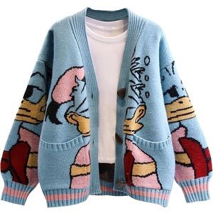Women’s Donald Duck Cardigan - Blue